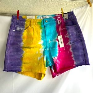 Judy Blue Jeans/Los Angeles, High Waist, Sunshine/Snow Cones Tie Dye, 2XL